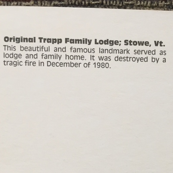 VINTAGE POSTCARDS 2 OF  VON TRAPP FAMILY LODGE STOWE AMOEBA MUSIC CALENDAR 2008 - Picture 2 of 6